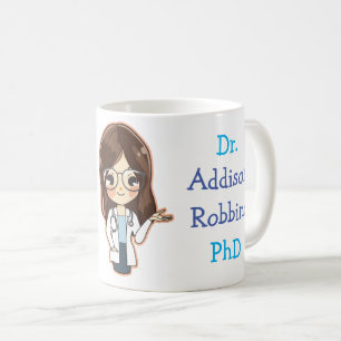 Customized Dr (Your Name) PhD Graduation Coffee Mug