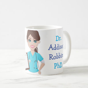 Customized Dr (Your Name) & (Trust me I'm A Dr.) Coffee Mug