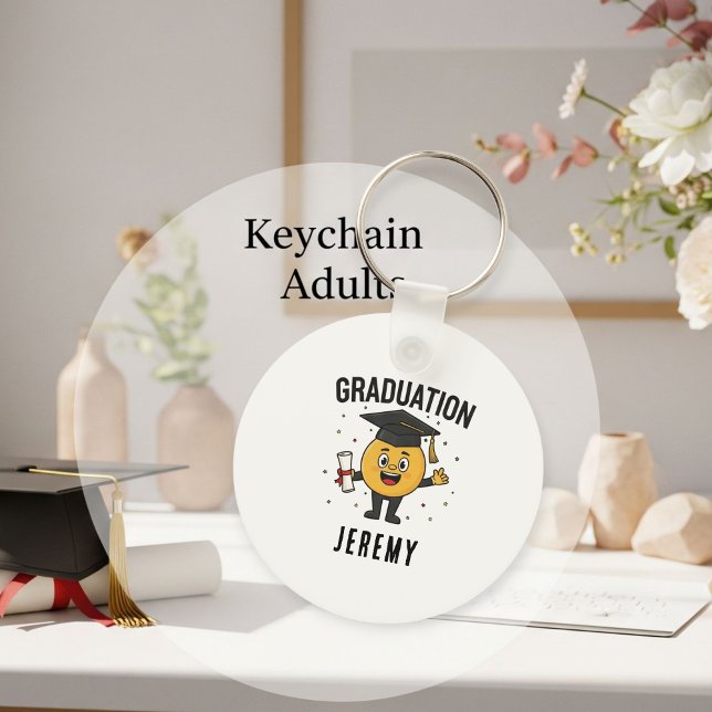 Customized Graduation Keychain - Funny Gift  (Creator Uploaded)