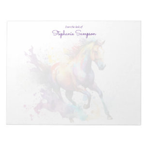 Customized Horse Lovers Notepad