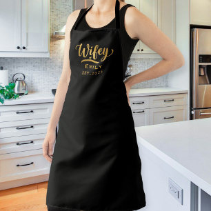 Customized Husband and Wife Aprons, Couple's Gift Apron