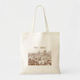Customized Italy Florence Vintage Photography Tote Bag