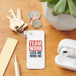 Customized Logo Inspirational Teamwork Business Key Ring