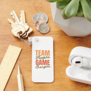 Customized Logo Motivational Team Player Office Key Ring