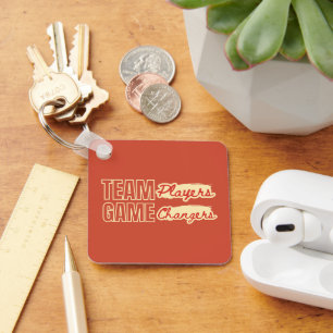 Customized Logo Motivational Team Player Office Key Ring