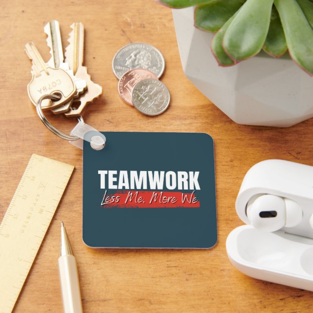 Customized Logo Motivational Teamwork Corporate Key Ring (Desk)