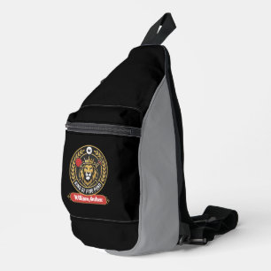 Customized Modern king Of Ping Pong Player Name Sling Bag