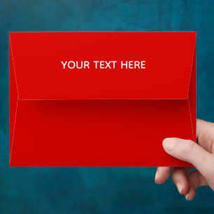 Customized Modern Stylish Minimal Wedding Red Envelope