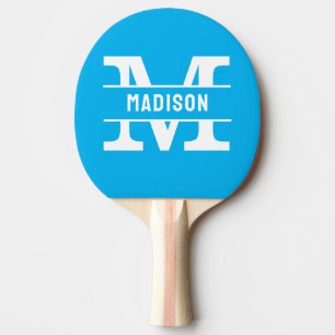 Customized Monogram Initial Name  Ping Pong Paddle