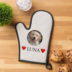 Customized My Dog Photo & Name Oven Mitt