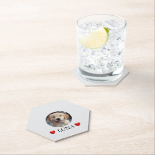 Customized My Dog with Photo & Name Paper Coaster