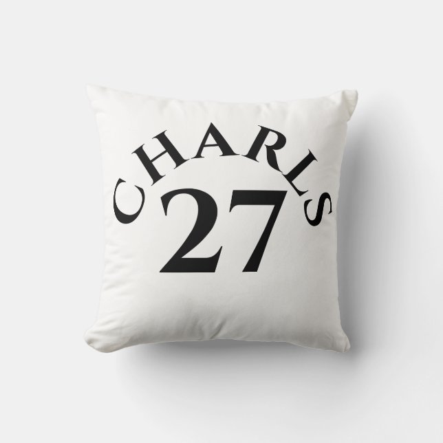Customized Name and Number Cushion (Front)