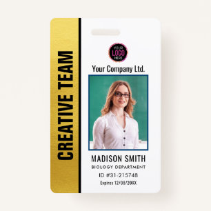Customized Name and Photo ID Card Badge ID Badge