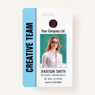 Customized Name and Photo ID Card Badge ID Badge