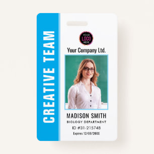 Customized Name and Photo ID Card Badge ID Badge