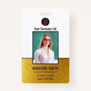 Customized Name and Photo ID Card Badge ID Badge