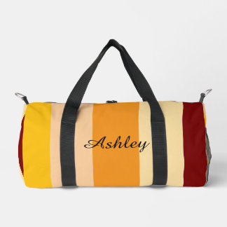Customized Name Colourful Stylish Modern Elegant  Duffle Bag