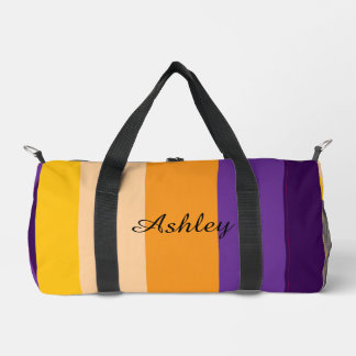 Customized Name Colourful Stylish Modern Elegant  Duffle Bag