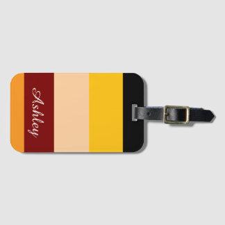 Customized Name Colourful Stylish Modern Elegant  Luggage Tag