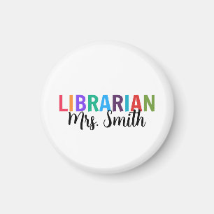 Customized Name Librarian Magnet