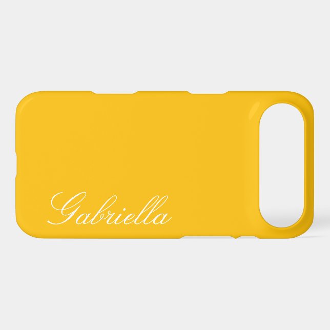 Customized Name Simple Stylish Modern Minimal Mono (Back Horizontal)