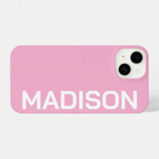 Customized Name Stylish Minimal Monogram Modern iPhone 14 Case