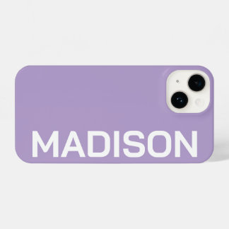 Customized Name Stylish Minimal Monogram Modern iPhone 14 Case