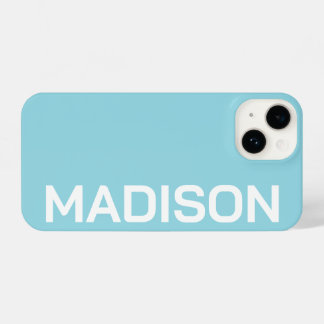 Customized Name Stylish Minimal Monogram Modern iPhone 14 Case