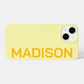 Customized Name Stylish Minimal Monogram Modern iPhone 14 Case