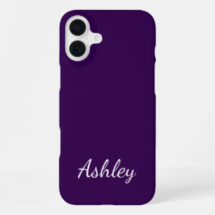 Customized Name Stylish Modern Elegant Minimalist  iPhone 16 Plus Case