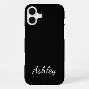 Customized Name Stylish Modern Elegant Minimalist iPhone 16 Plus Case