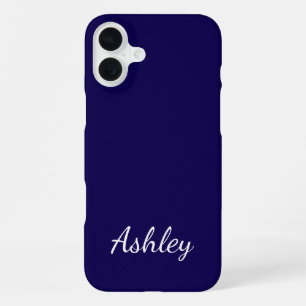 Customized Name Stylish Modern Elegant Minimalist iPhone 16 Plus Case