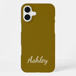 Customized Name Stylish Modern Elegant Minimalist iPhone 16 Plus Case
