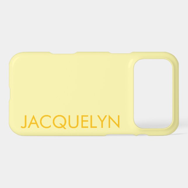 Customized Name Stylish Modern Minimal Monogram  (Back Horizontal)