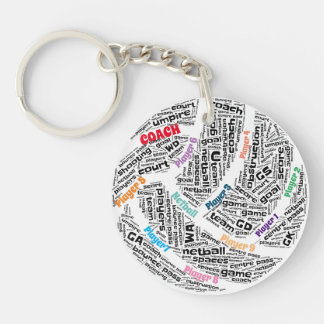 Customized Netball Team Acrylic Key Chain