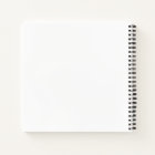 Customized Notebook Gold White Lines Background