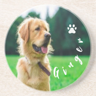 Customized Pet Photo Dog Lover with Photo Coaster