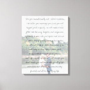 Customized Photo Anniversary Wedding & Vows Canvas Print