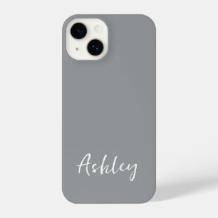 Customized Simple Stylish Modern Black Colour  iPhone 14 Case