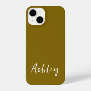 Customized Simple Stylish Modern Minimal Monogram  iPhone 14 Case