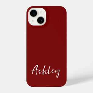 Customized Simple Stylish Modern Minimal Monogram  iPhone 14 Case