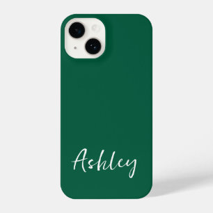 Customized Simple Stylish Modern Minimal Monogram  iPhone 14 Case