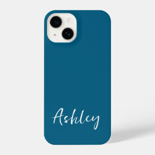 Customized Simple Stylish Modern Minimal Monogram  iPhone 14 Case