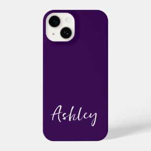 Customized Simple Stylish Modern Minimal Monogram  iPhone 14 Case