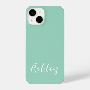 Customized Simple Stylish Modern Minimal Monogram  iPhone 14 Case
