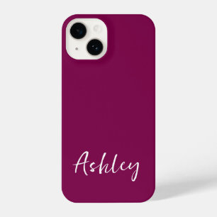 Customized Simple Stylish Modern Minimal Monogram  iPhone 14 Case