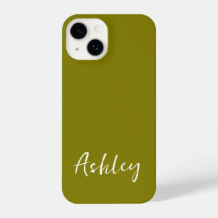Customized Simple Stylish Modern Minimal Monogram  iPhone 14 Case