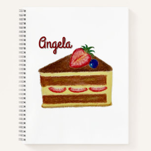 Customized Strawberry Cheesecake Deluxe Notebook 