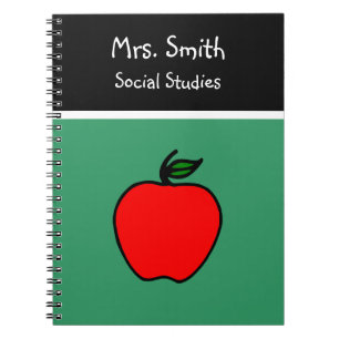 Customized Teacher's Apple Notebook