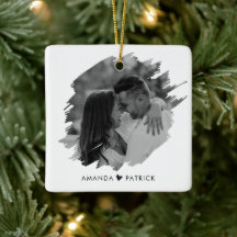 Customized Valentines Day Modern Photo Couple